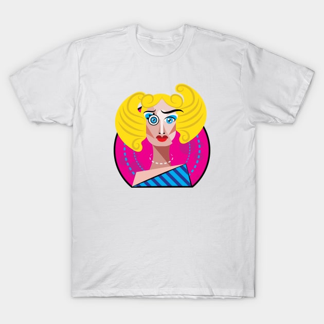 Hedwig: Inch by Angry Inch - Main Podcast Logo w/No Text (by Raziel) T-Shirt by Sleepy Charlie Media Merch